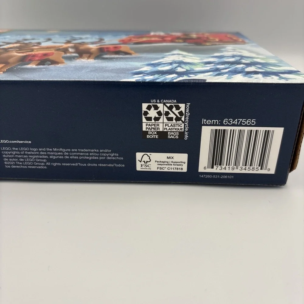 LEGO Santa's Sleigh 40499 NEW IN BOX Unopened Christmas 343 Pcs